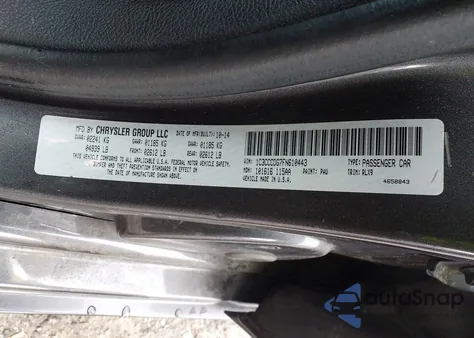 2015 Chrysler 200 S from USA, damaged, VIN 1C3CCCDG7FN610443